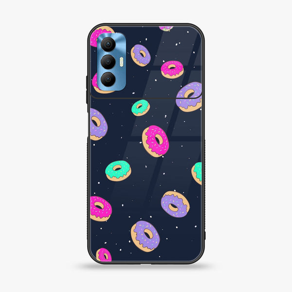 Tecno Spark 8 Pro - Colorful Donuts - Premium Metal  Printed soft Bumper shock Proof Case CS-27403