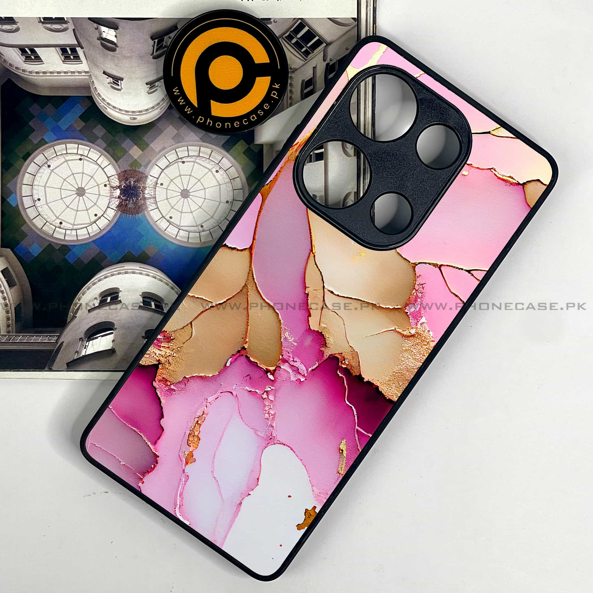 Pink Marble 2.0 Sereis Premium Glossy Phone Case All Models