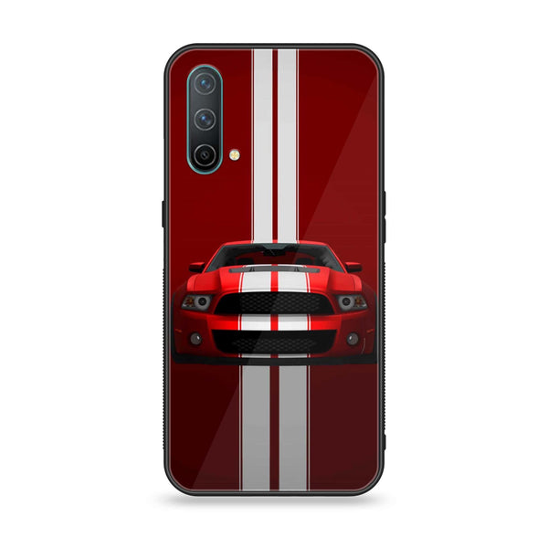 OnePlus Nord CE 5G - Red Mustang - Premium Printed Glass soft Bumper Shock Proof Case