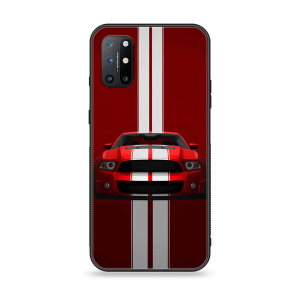 OnePlus 8T - Red Mustang - Premium Printed Glass soft Bumper Shock Proof Case