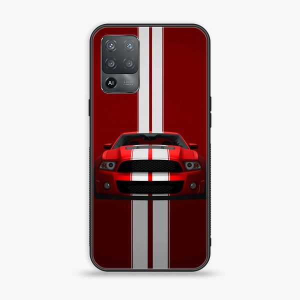 Oppo F19 Pro/ A94 4g/ RENO 5 Lite - Muscle Racing Car - Premium Printed Glass soft Bumper Shock Proof Case CS-26900