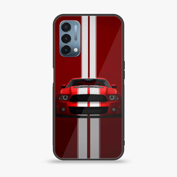 OnePlus Nord N200 5G - Red Mustang - Premium Printed Glass soft Bumper Shock Proof Case