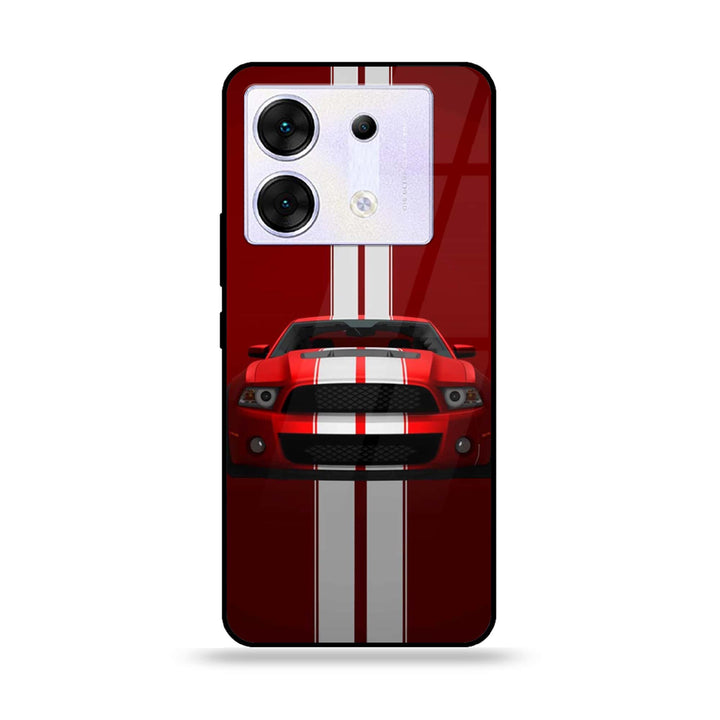 Infinix Zero 30 5G - Muscle Racing Car - Premium Metal Printed soft Bumper shock Proof Case CS-45569