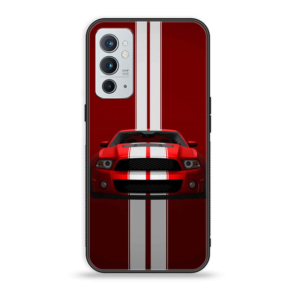 OnePlus 9RT 5G - Red Mustang - Premium Printed Glass soft Bumper Shock Proof Case
