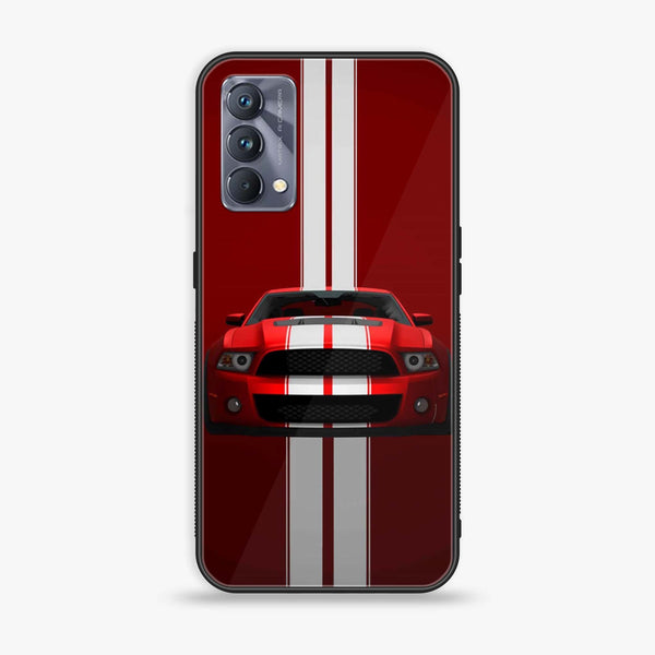 Realme GT Master Edition - Red Mustang - Premium Printed Glass soft Bumper Shock Proof Case