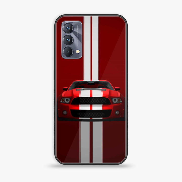 Realme GT Master Edition - Muscle Racing Car - Premium Printed Glass soft Bumper Shock Proof Case  CS-39524
