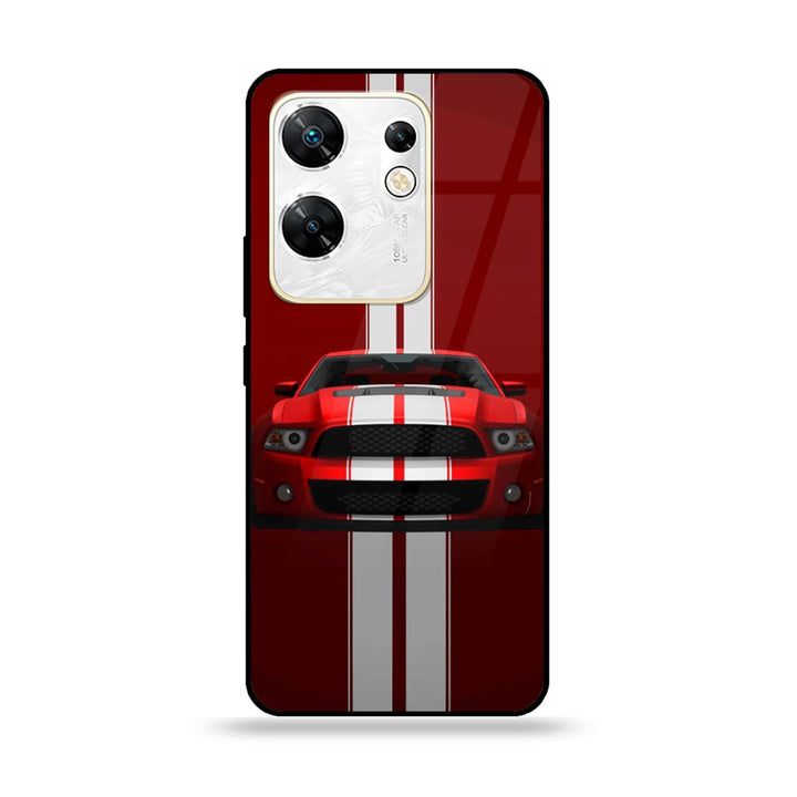 Infinix Zero 30 4G - Muscle Racing Car - Premium Metal Printed soft Bumper shock Proof Case