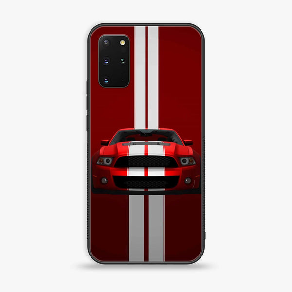 Samsung Galaxy S20 Plus - Red Mustang - Premium Printed Glass soft Bumper Shock Proof Case