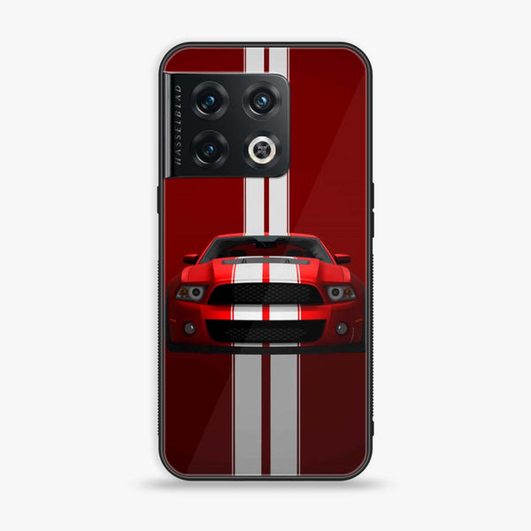 OnePlus 10 Pro - Red Mustang - Premium Printed Glass soft Bumper Shock Proof Case