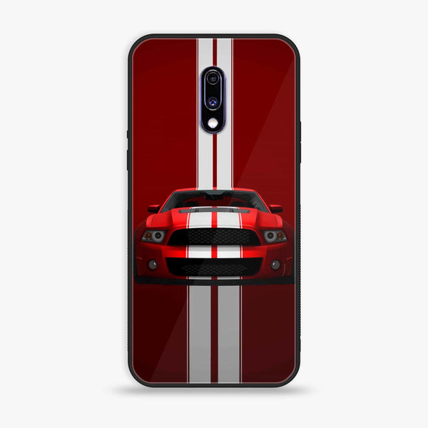 OnePlus 7 - Red Mustang - Premium Printed Glass soft Bumper Shock Proof Case