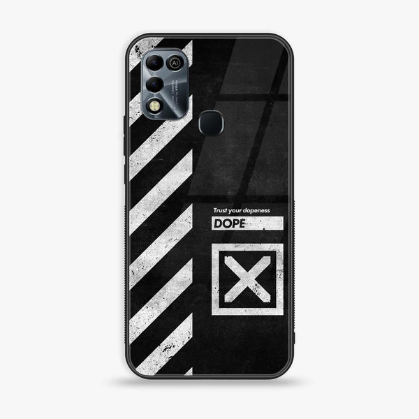 Infinix Hot 11 Play - Trust Your Dopeness - Premium Printed Glass soft Bumper Shock Proof Case