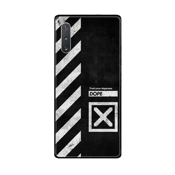 Samsung Galaxy Note 10 - Trust Your Dopeness - Premium Printed Glass soft Bumper Shock Proof Case