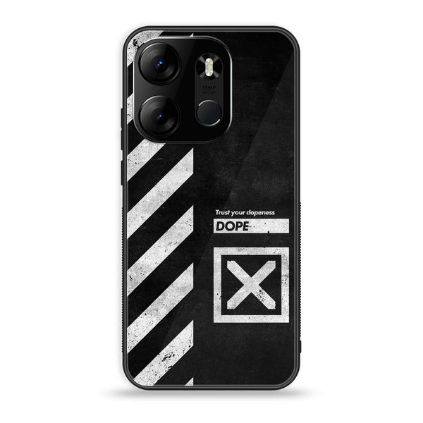 Tecno Spark Go 2023 - Trust Your Dopeness - Premium Printed Glass soft Bumper Shock Proof Case CS-4891