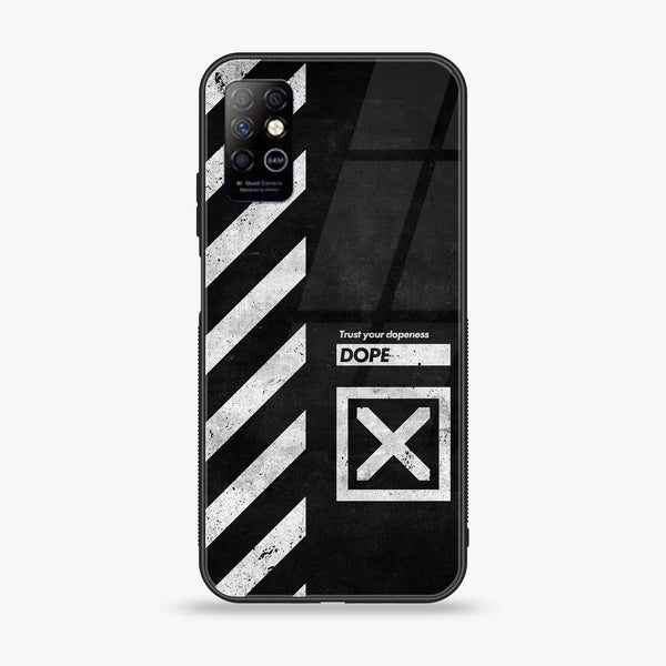 Infinix Note 8 - Trust Your Dopeness - Premium Printed Glass soft Bumper Shock Proof Case