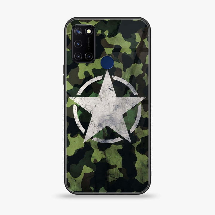 Realme C17 - NDCOM - Premium Printed Glass soft Bumper Shock Proof Case