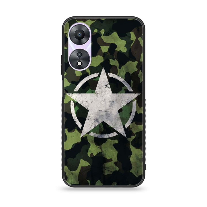 Oppo A58 - NDCOM - Premium Printed Glass soft Bumper Shock Proof Case CS-14469