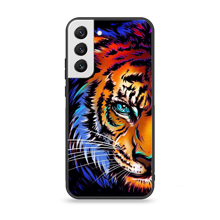Samsung Galaxy S22 Plus - Tiger Art - Premium Metal Printed soft Bumper shock Proof Case