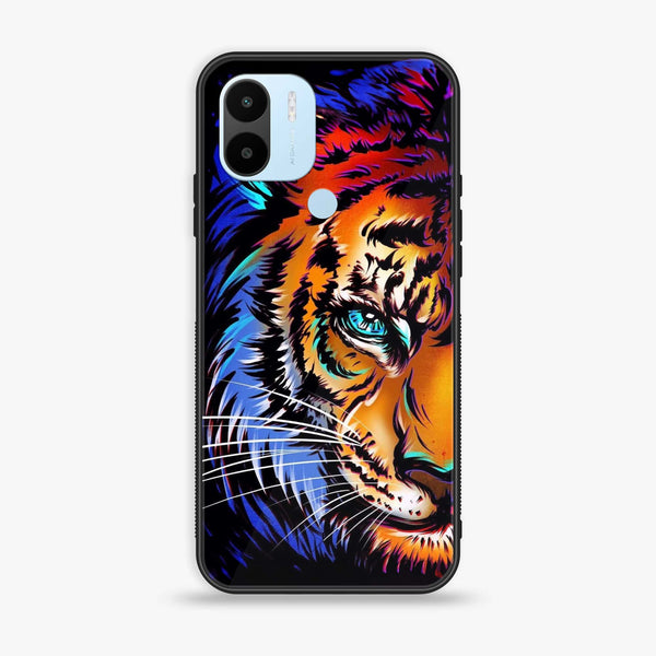 Xiaomi Redmi A1 Plus - Tiger Art - Premium Printed Glass soft Bumper Shock Proof Case