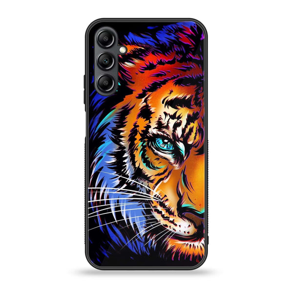 Samsung Galaxy A25 - Tiger Art - Premium Printed Glass soft Bumper Shock Proof Case