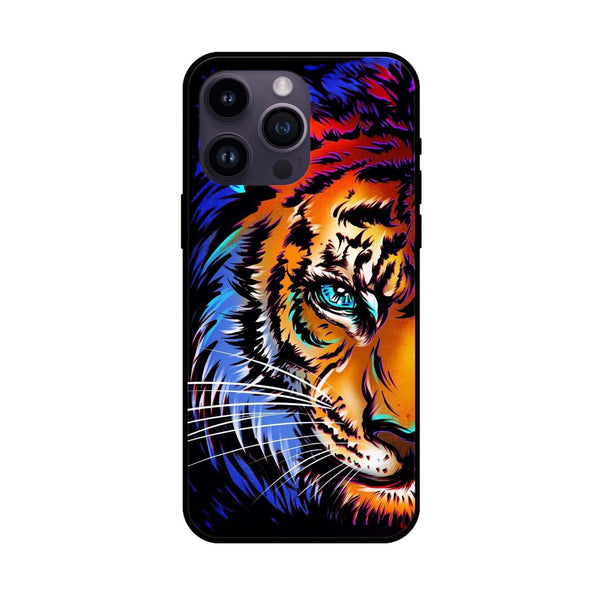 iPhone 12 Pro - Tiger Art - Premium Metal Printed soft Bumper shock Proof Case