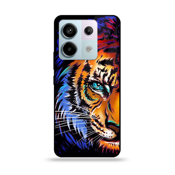Redmi Note 13 - Tiger Art - Premium Metal Printed soft Bumper shock Proof Case