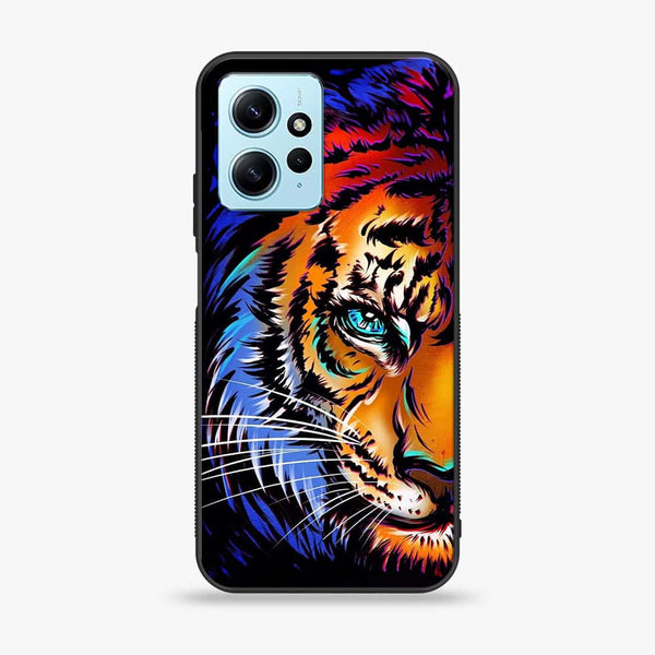 Xiaomi Redmi Note 12 - Tiger Art - Premium Printed Glass soft Bumper Shock Proof Case CS-9936