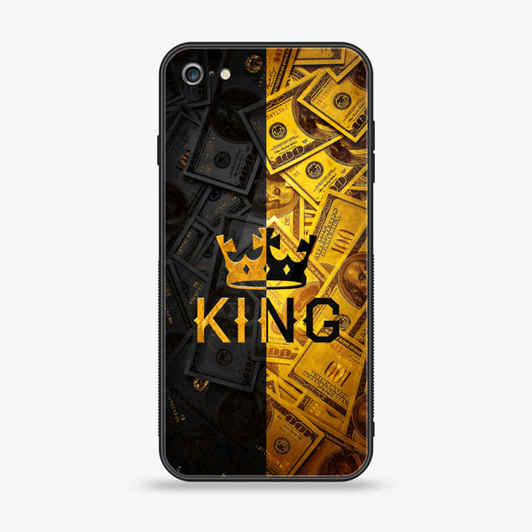 iPhone 6 - King Design 9 - Premium Printed Glass soft Bumper shock Proof Case