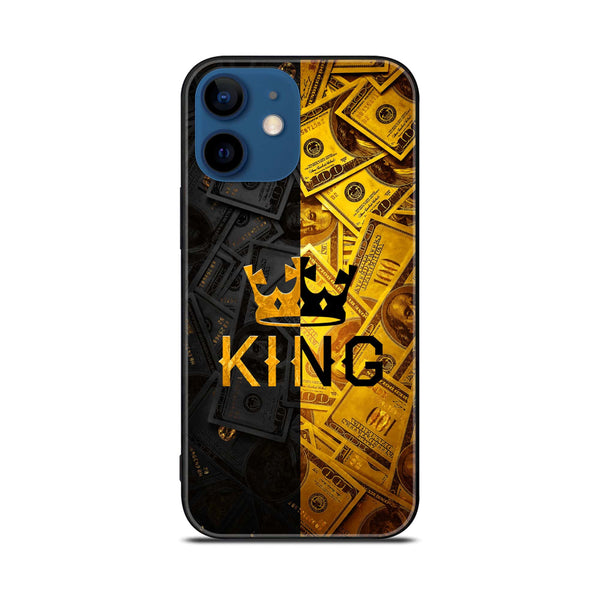iPhone 12 - King Design 9 - Premium Printed Glass soft Bumper shock Proof Case