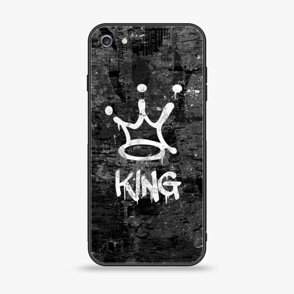 iPhone 6 Plus - King Design 8 - Premium Printed Glass soft Bumper shock Proof Case