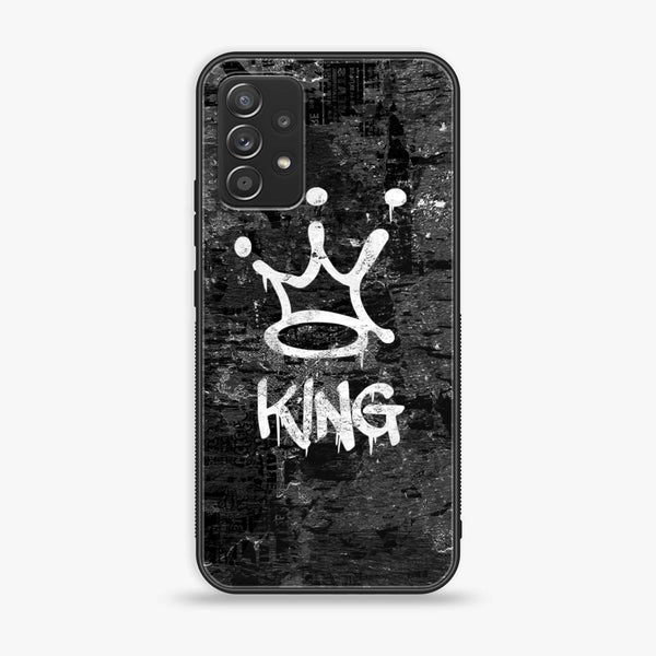 Samsung Galaxy A52 5G - King Design 8 - Premium Printed Glass soft Bumper shock Proof Case