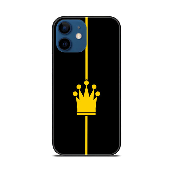 iPhone 12 Mini - King Design 1 - Premium Printed Glass soft Bumper shock Proof Case