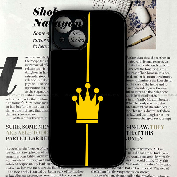 iPhone 14 - King Design 1 - Premium Metal Printed soft Bumper shock Proof Case