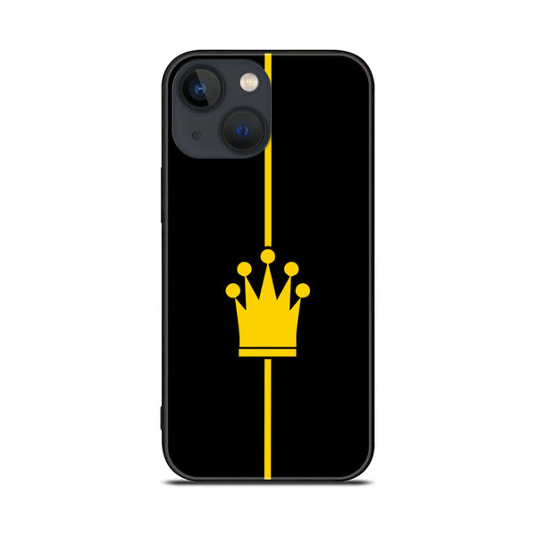 iPhone 14 - King Design 1 - Premium Printed Glass soft Bumper shock Proof Case