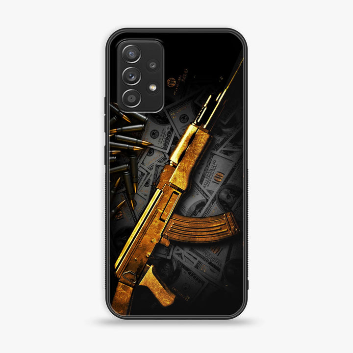 Samsung Galaxy A52/ A52s - Dollar Design 6 - Premium Printed Glass soft Bumper shock Proof Case