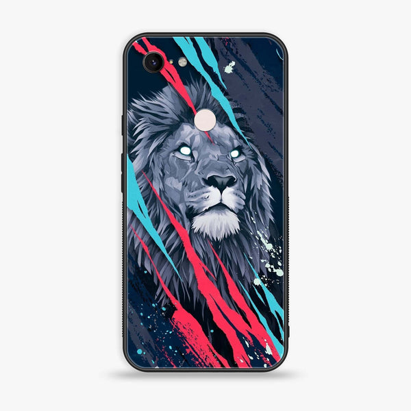 Google Pixel 3 XL - Abstract Animated Lion - Premium Printed Glass soft Bumper Shock Proof Case