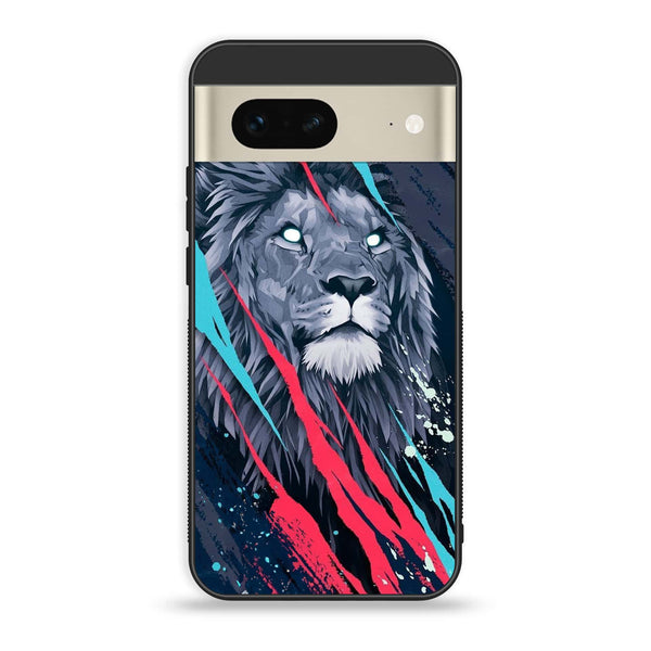 Google Pixel 7a  - Abstract Animated Lion - Premium Printed soft Bumper Shock Proof Case