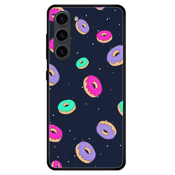 Samsung Galaxy S23 Plus - Colorful Donuts - Premium Printed Glass soft Bumper Shock Proof Case