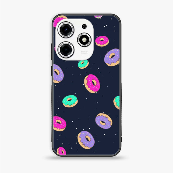 Tecno Spark 10 Pro - Colorful Donuts - Premium Printed Glass soft Bumper shock Proof Case CS-36298