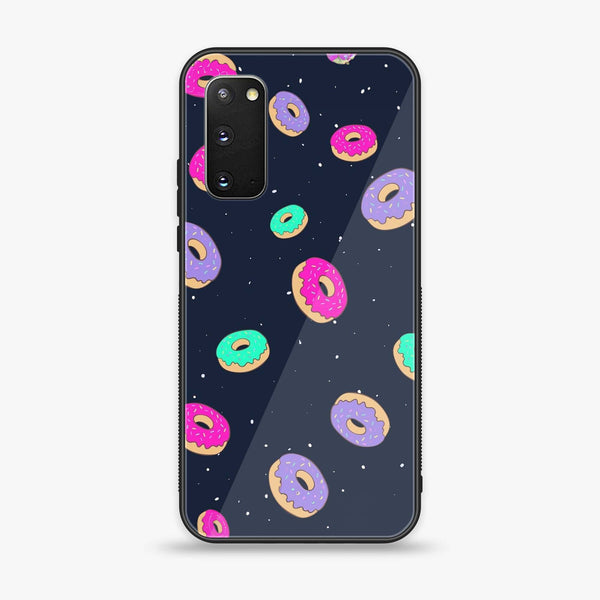 Samsung Galaxy S20 - Colorful Donuts - Premium Printed Glass soft Bumper Shock Proof Case