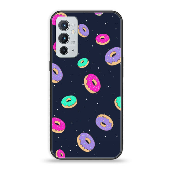 OnePlus 9RT 5G - Colorful Donuts - Premium Printed Glass soft Bumper Shock Proof Case