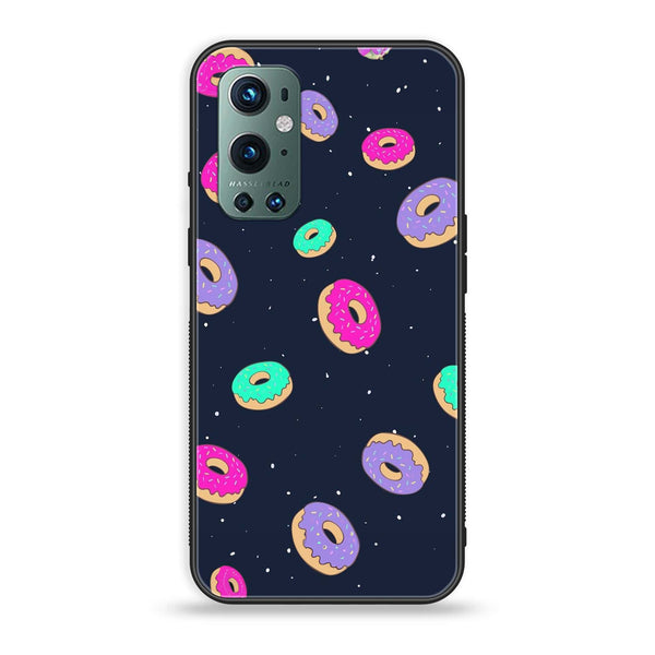 OnePlus 9 Pro - Colorful Donuts - Premium Printed Glass soft Bumper Shock Proof Case