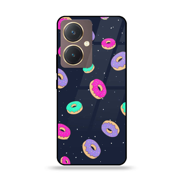 Vivo Y27 - Colorful Donuts - Premium Printed Glass soft Bumper shock Proof Case
