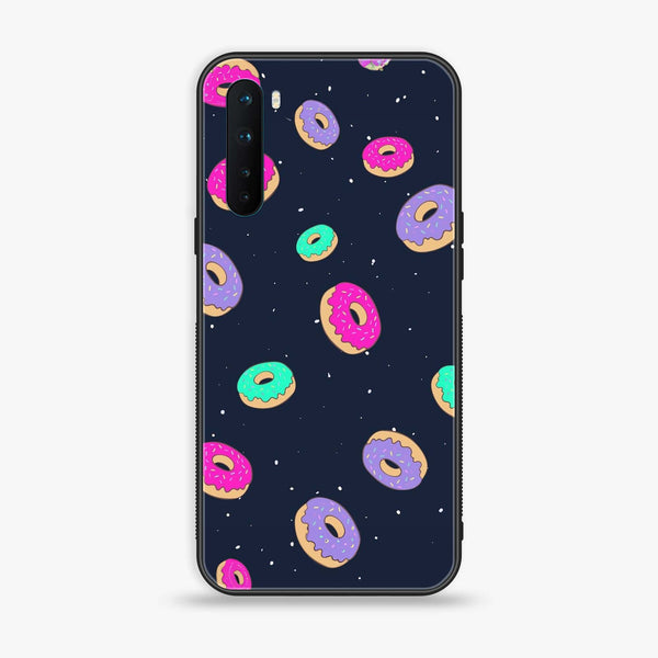 OnePlus Nord - Colorful Donuts - Premium Printed Glass soft Bumper Shock Proof Case