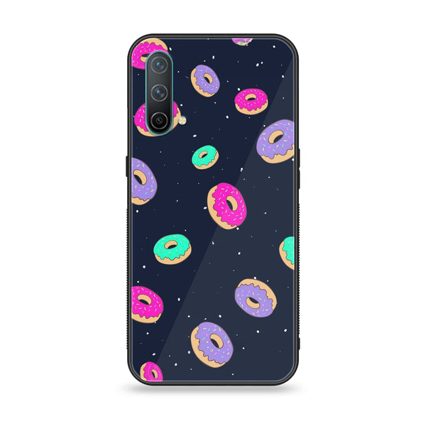 OnePlus Nord CE 5G - Colorful Donuts - Premium Printed Glass soft Bumper Shock Proof Case