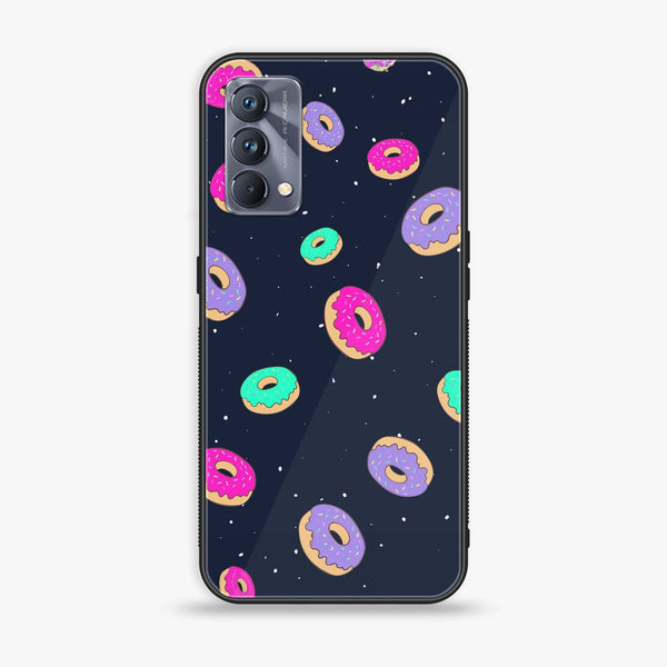 Realme GT Master Edition - Colorful Donuts - Premium Printed Glass soft Bumper Shock Proof Case
