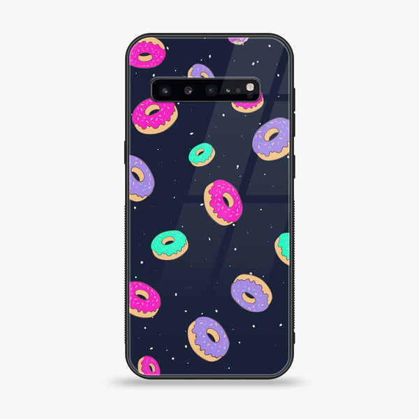 Samsung Galaxy S10 5G - Colorful Donuts - Premium Printed Glass soft Bumper Shock Proof Case