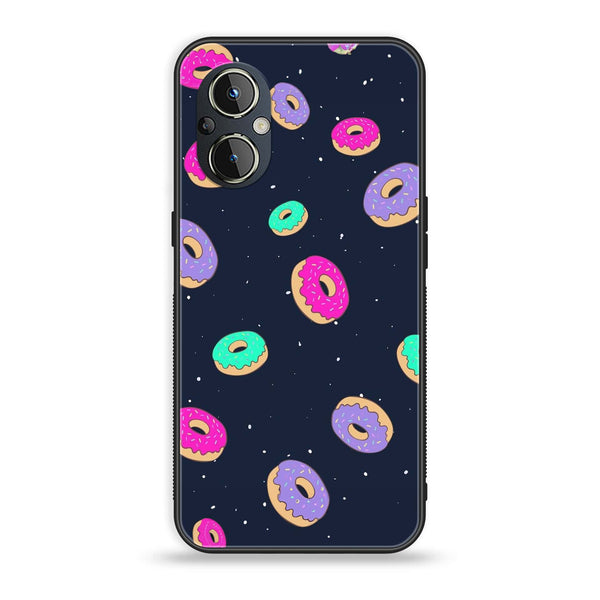 OnePlus Nord N20 5G - Colorful Donuts - Premium Printed Glass soft Bumper Shock Proof Case
