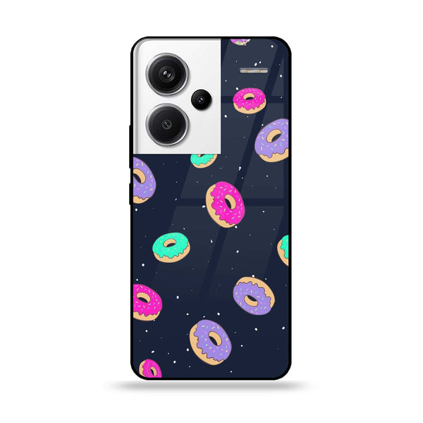 Redmi Note 13 Pro Plus 5G - Colorful Donuts - Premium Printed Glass soft Bumper Shock Proof Case