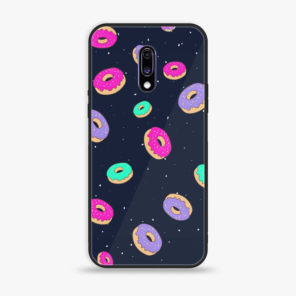 OnePlus 7 - Colorful Donuts - Premium Printed Glass soft Bumper Shock Proof Case