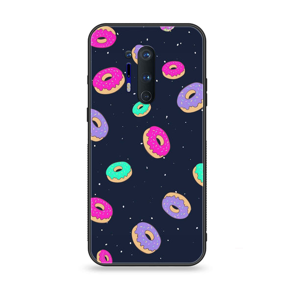 OnePlus 8 Pro - Colorful Donuts - Premium Printed Glass soft Bumper Shock Proof Case